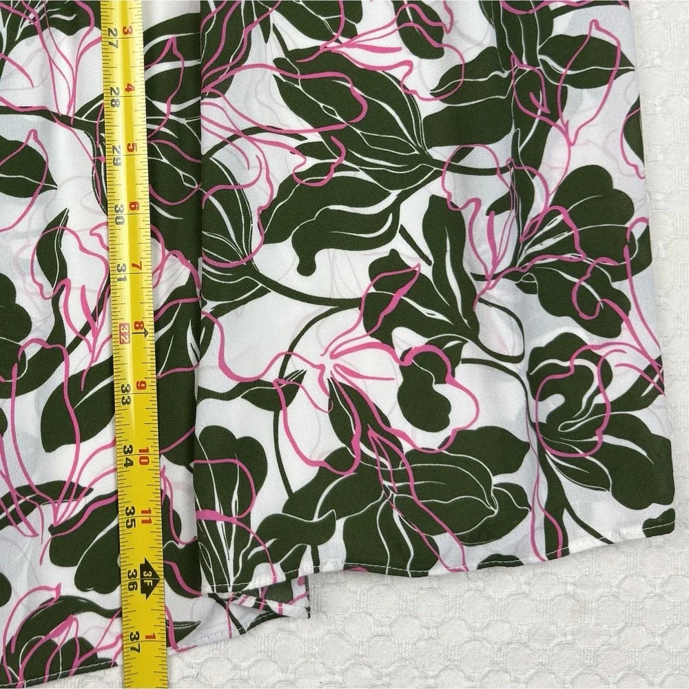 Parker Midi Skirt Womens A-Line Sz 2 Floral Tiered Spring Boho Cottagecore Girly - Picture 7 of 7